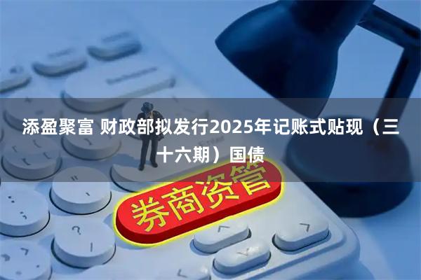 添盈聚富 财政部拟发行2025年记账式贴现（三十六期）国债